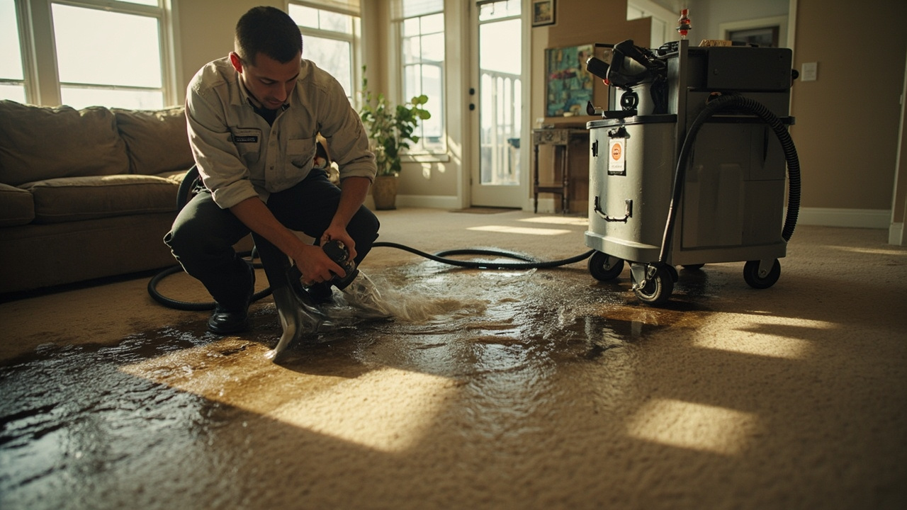 How Professional Carpet Water Extraction Stops the Damage