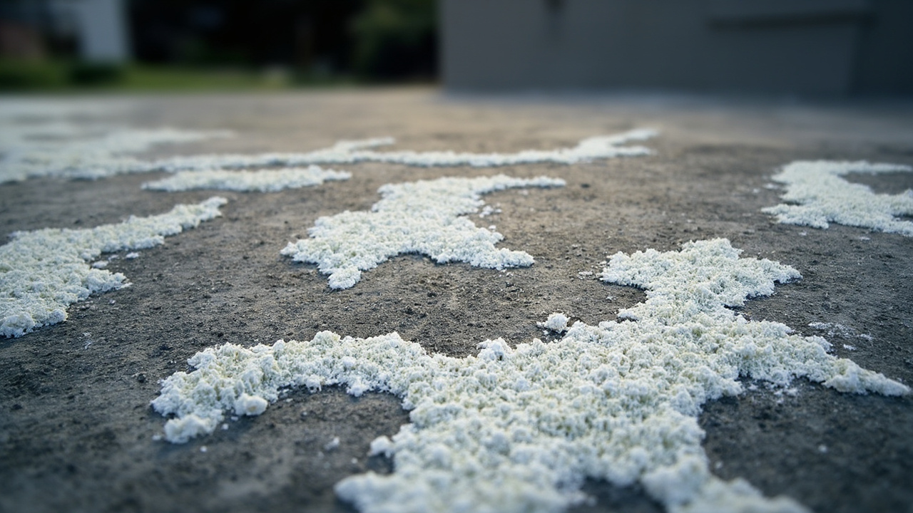 Why Orlando Concrete Develops White Powder and Salt Deposits