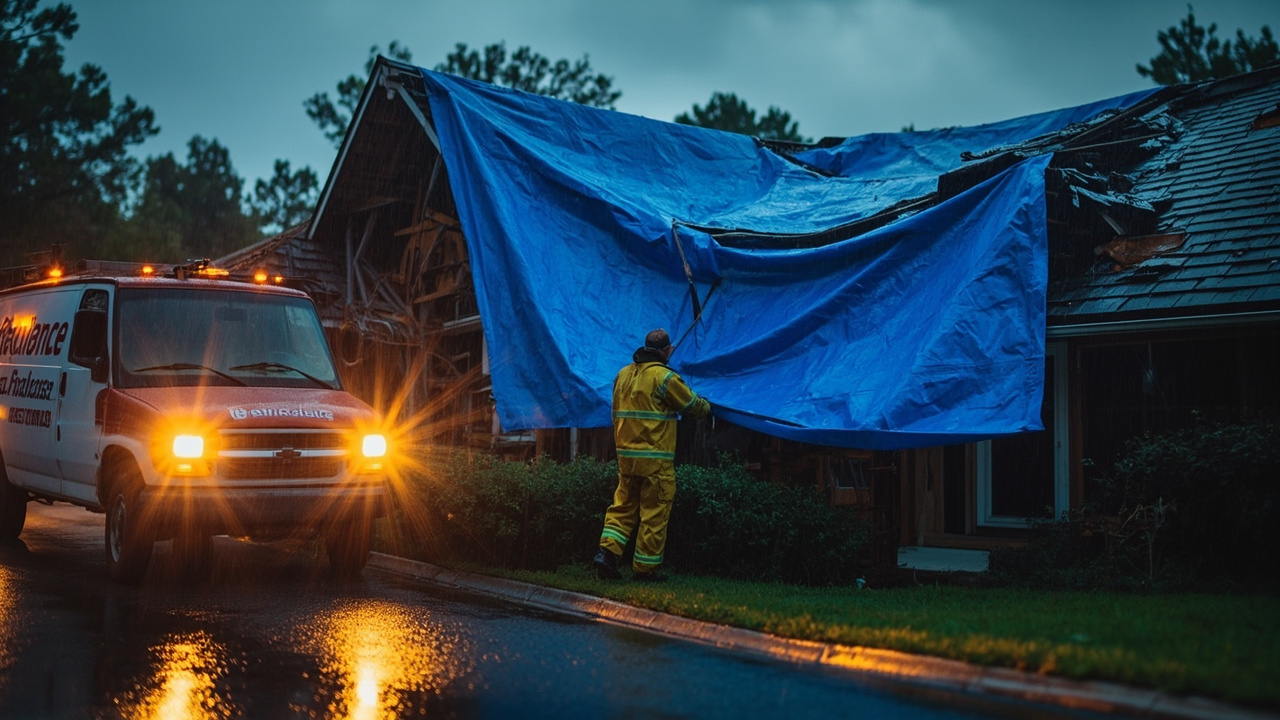 Emergency Roof Leak Tarping in Orlando – 24/7 Response to Stop Water Damage Now