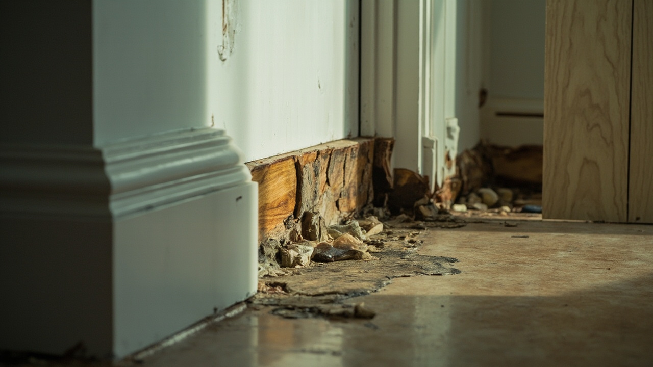 How We Identify and Resolve Water Intrusion Behind Swollen Baseboards