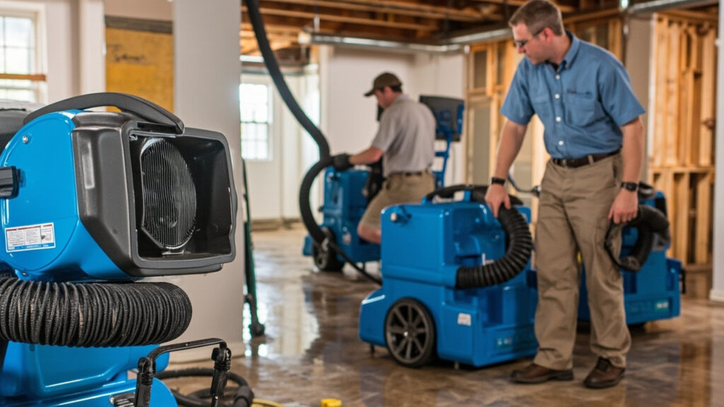 Basement flood cleanup and drying near azalea park