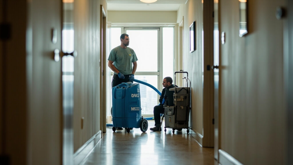 Emergency water removal for high rise apartments i