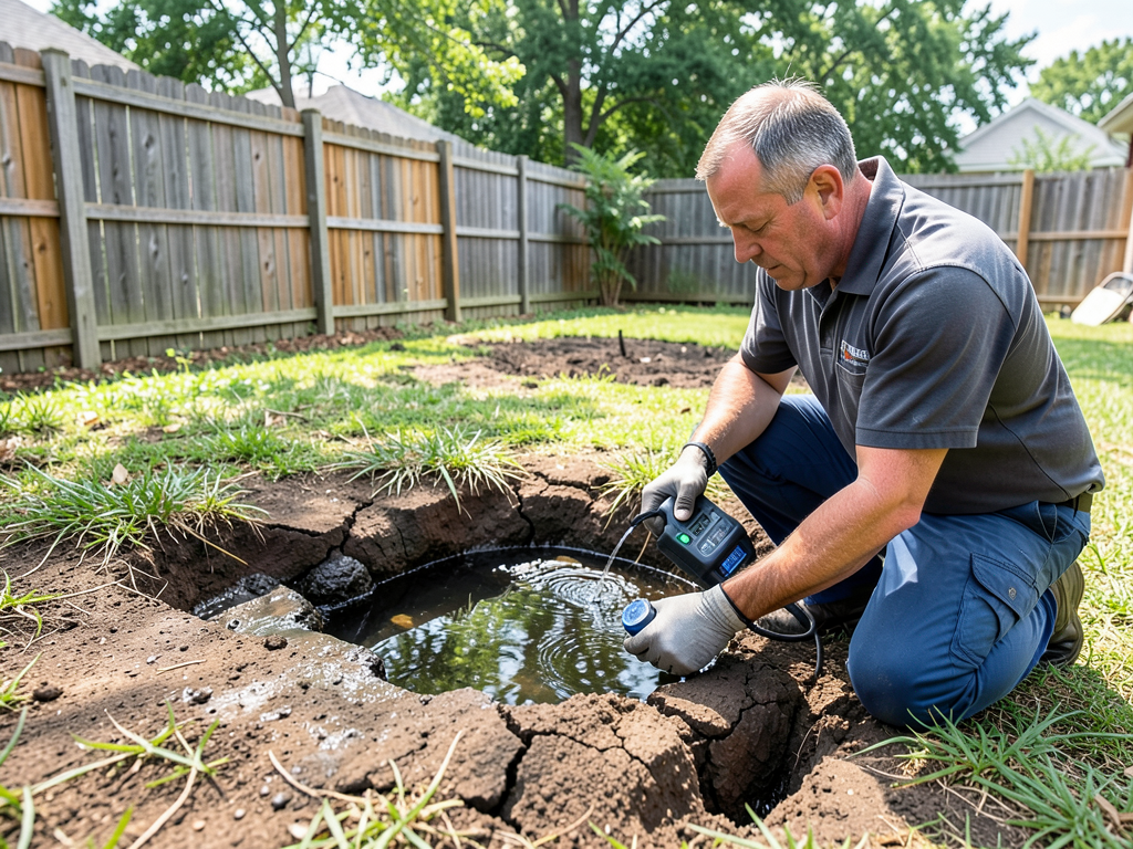 What happens when a backyard sinkhole causes water